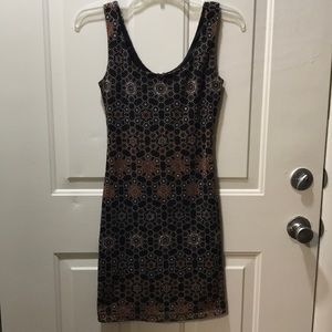 Bar III Sleeveless Patterned Dress - sz XS